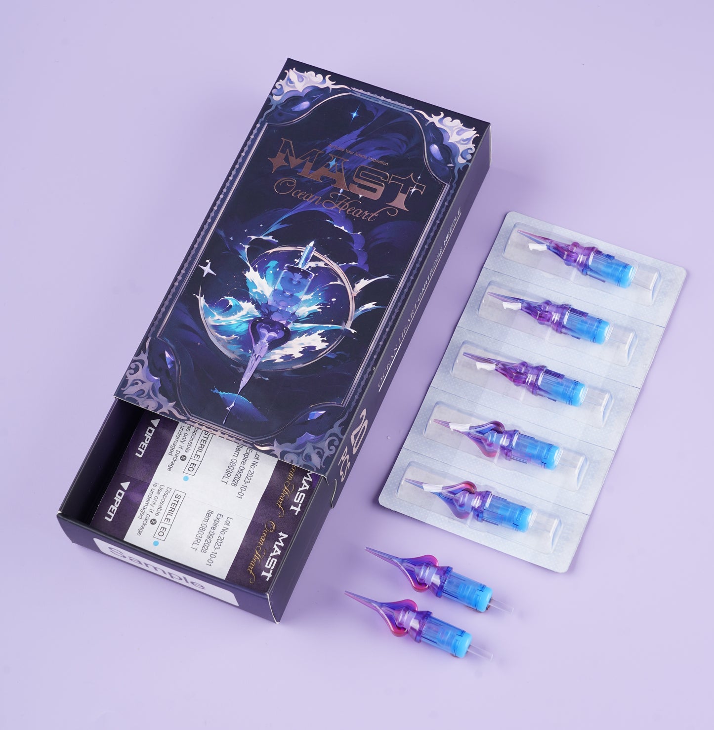 Mast Ocean Heart Tattoo Cartridges Round Liner