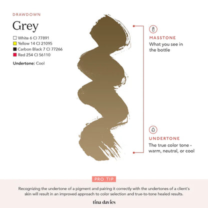 Tina Davies I Love Ink PMU Pigment Grey  —— 0.5oz