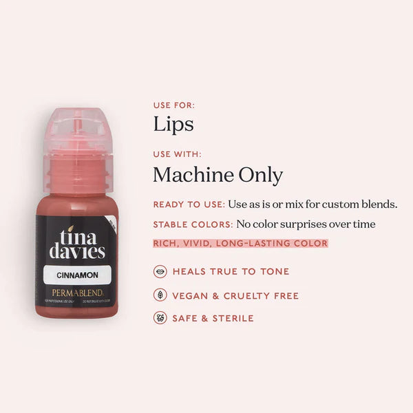 Tina Davies Envy Lip PMU Pigment Cinnamon—— 0.5oz