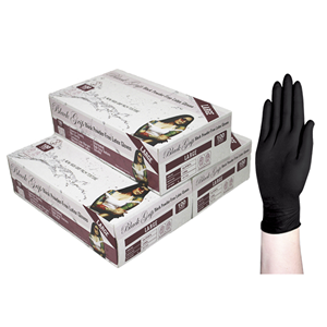 Black Heavy Duty Biodegradable Latex Gloves
