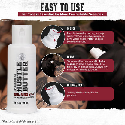 Hustle Butter Numing Spray – 1.9 fl oz