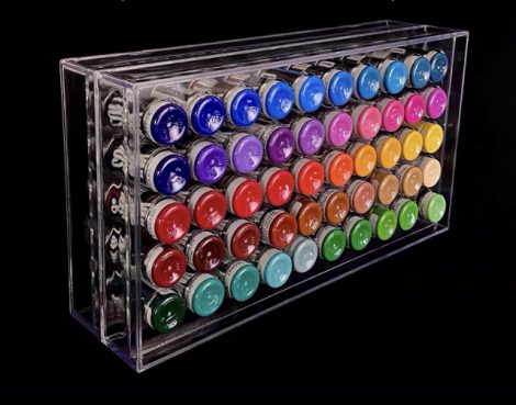 Wall-Mounted Tattoo Pigment Inks Bottle Rack