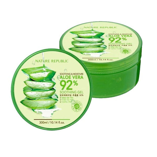 Korea Soothing & Moisture Aloe Vera 92% Soothing Gel – 10.56oz