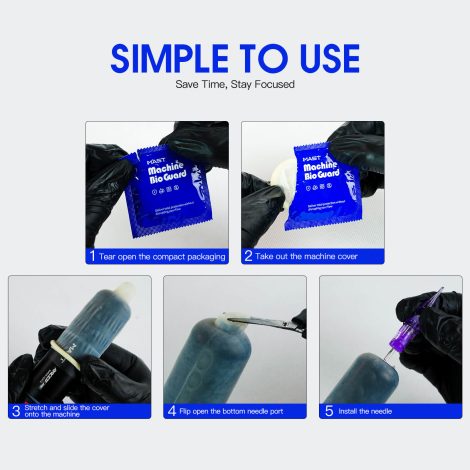 MAST Bio Guard Shield Pro Pen Tattoo Machine Cover – Box of 50