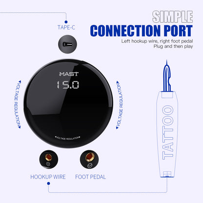 Mast Circle Tattoo Power Supply