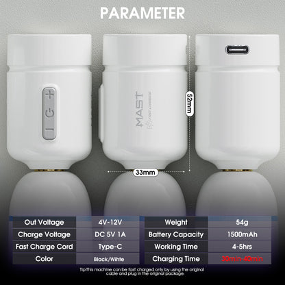 Mast Freeb Fast Charging Wireless Battery