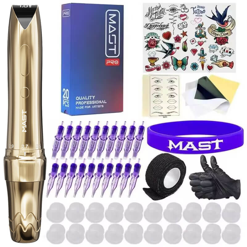 Mast P60 Wireless Tattoo Machine Professional Bundle