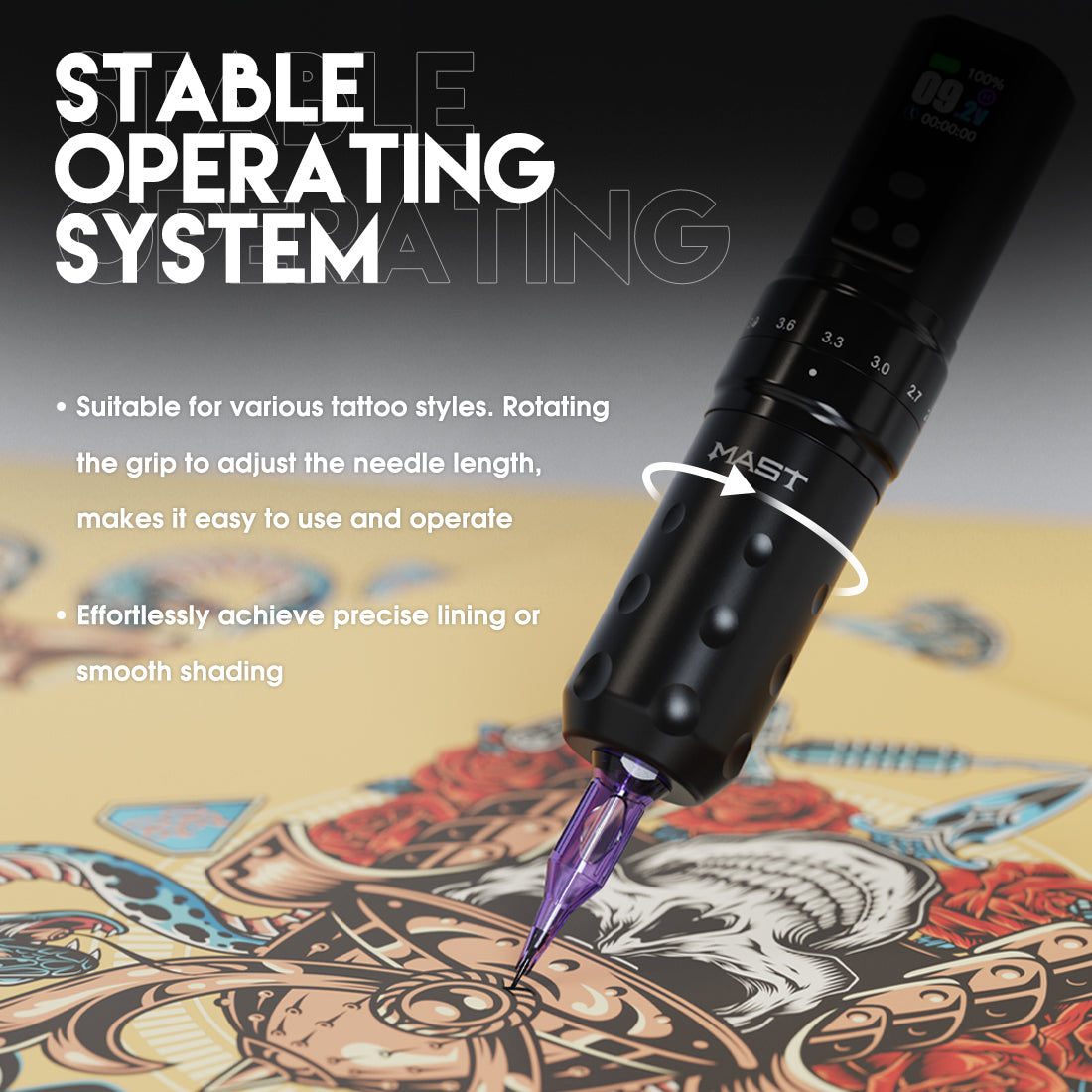 Mast Tattoo Fold2 Pro Wireless Pen Machine
