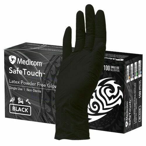 Medicom SafeTouch Ultimate Black Latex Gloves