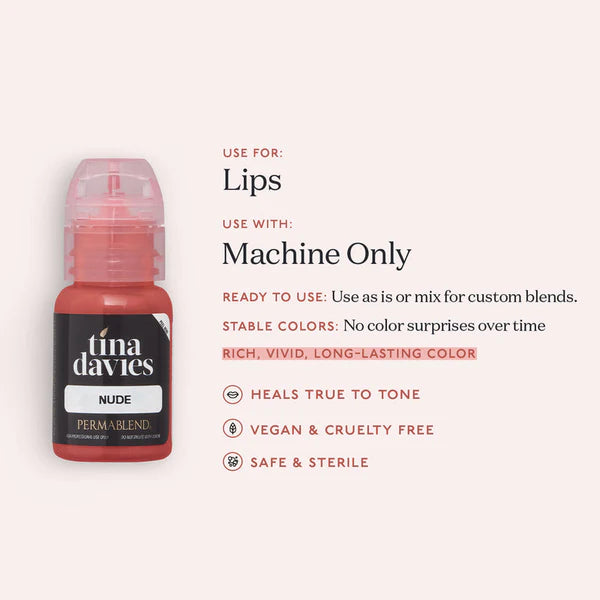 Tina Davies Envy Lip PMU Pigment Nude  —— 0.5oz