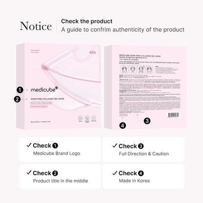 Medicube PDRN Pink Collagen Gel Mask 28g - 4pcs