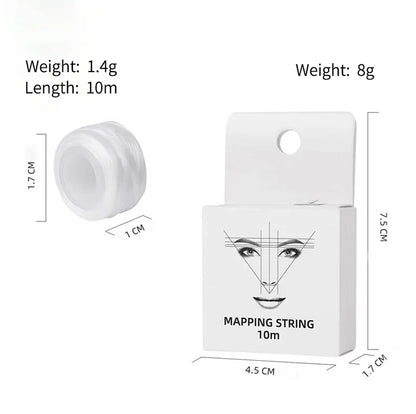 POPU Eyebrow Mapping string (with ink) - 1box
