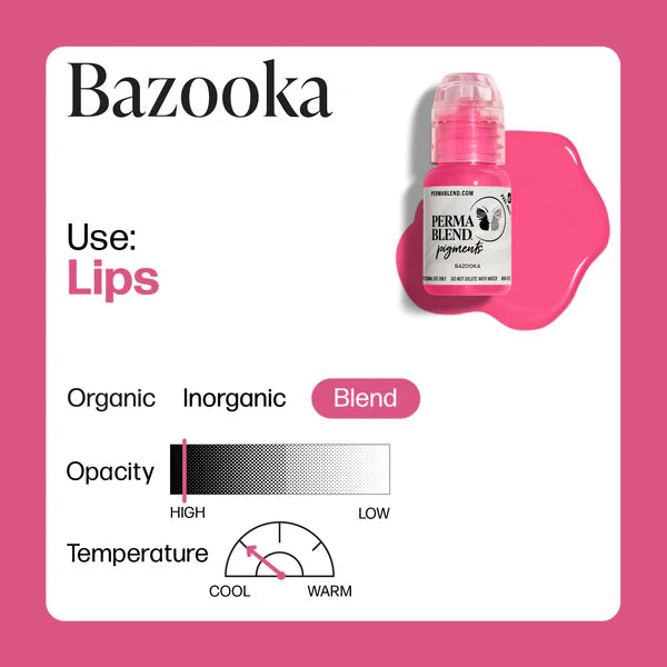 Perma Blend PMU Pigment Sultry Lip Bazooka —— 0.5oz