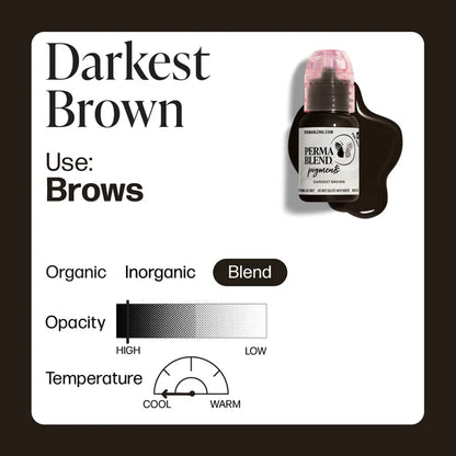 Perma Blend PMU Pigment Darkest Brown —— 0.5oz