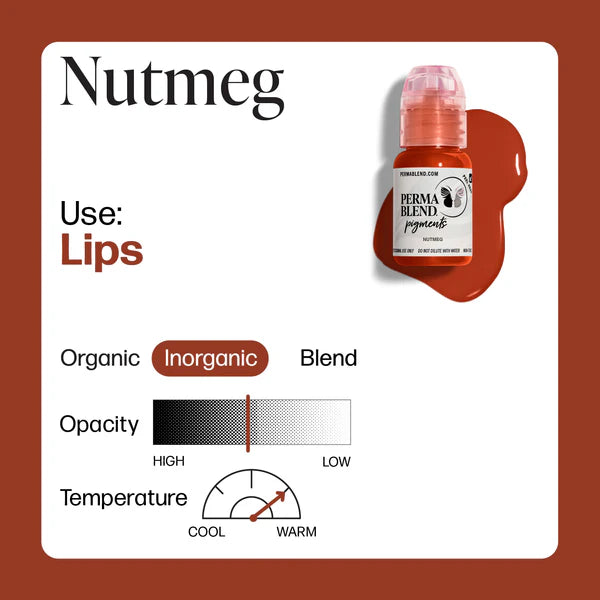 Perma Blend PMU Pigment Sweet Lip Nutmeg —— 0.5oz