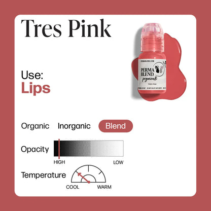 Perma Blend PMU Pigment Lip Tres Pink —— 0.5oz
