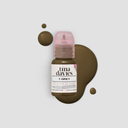 Tina Davies I Love Ink PMU Pigment Grey  —— 0.5oz
