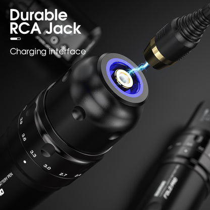 Dragonhawk Wireless Tattoo Pen Machine with 7 Stroke Length With 2 Batteries | Fold Pro