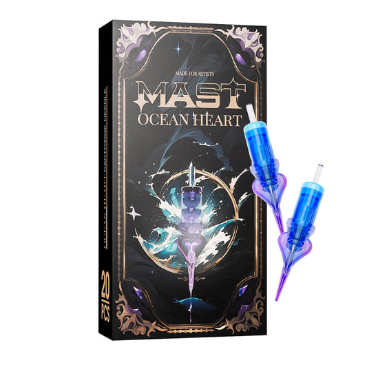 Mast Ocean Heart Tattoo Cartridges Round Liner – Long Taper