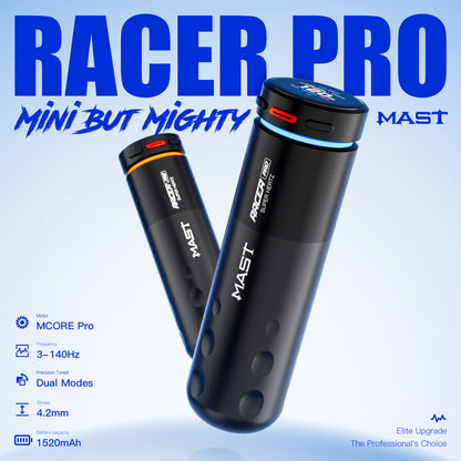 Mast Racer PRO Wireless Tattoo Pen Machine with 4.2mm Stroke
