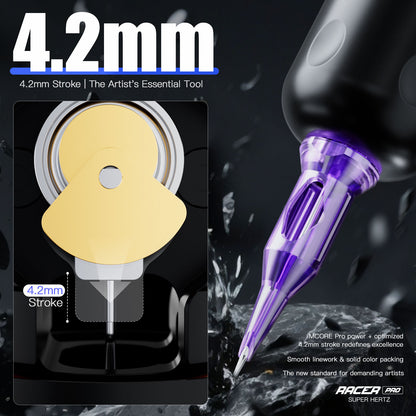 Mast Racer PRO Wireless Tattoo Pen Machine with 4.2mm Stroke