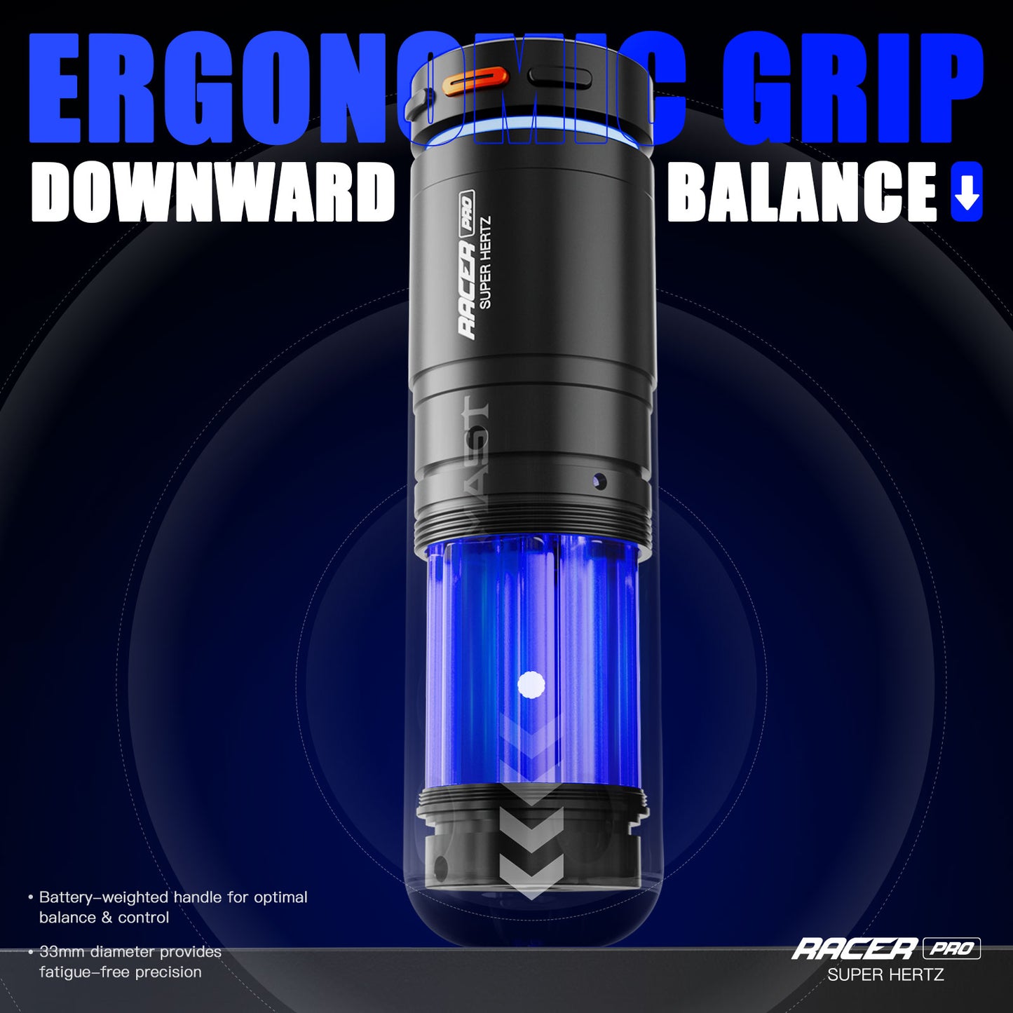 Mast Racer PRO Wireless Tattoo Pen Machine with 4.2mm Stroke